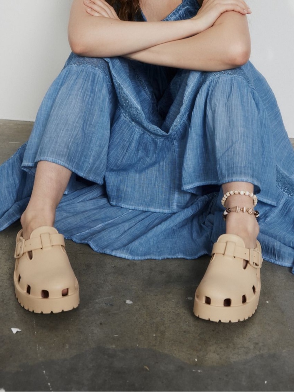 Free People Karlie Buckle Clog Size 9